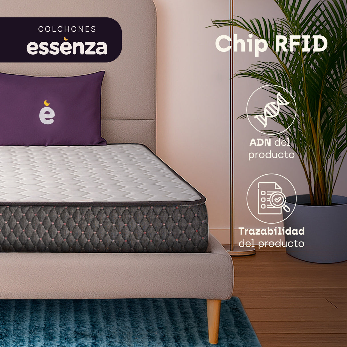 Colchón Rollu Essenza Semidoble