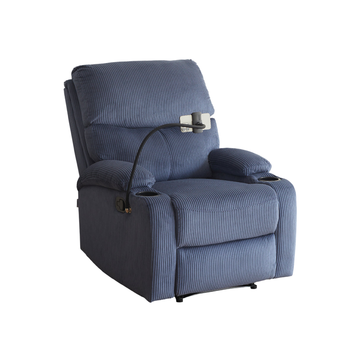 Silla Reclinable Abelyn 1 puesto (Azul) Porta Celular