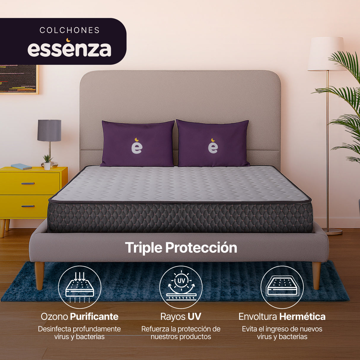 Colchón Rollu Essenza Semidoble