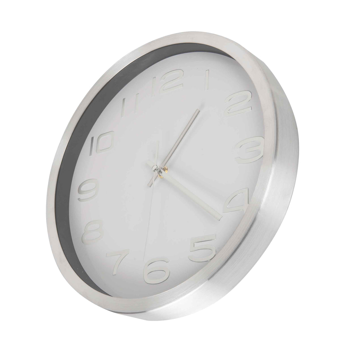 Reloj Plata Blanco 30cm