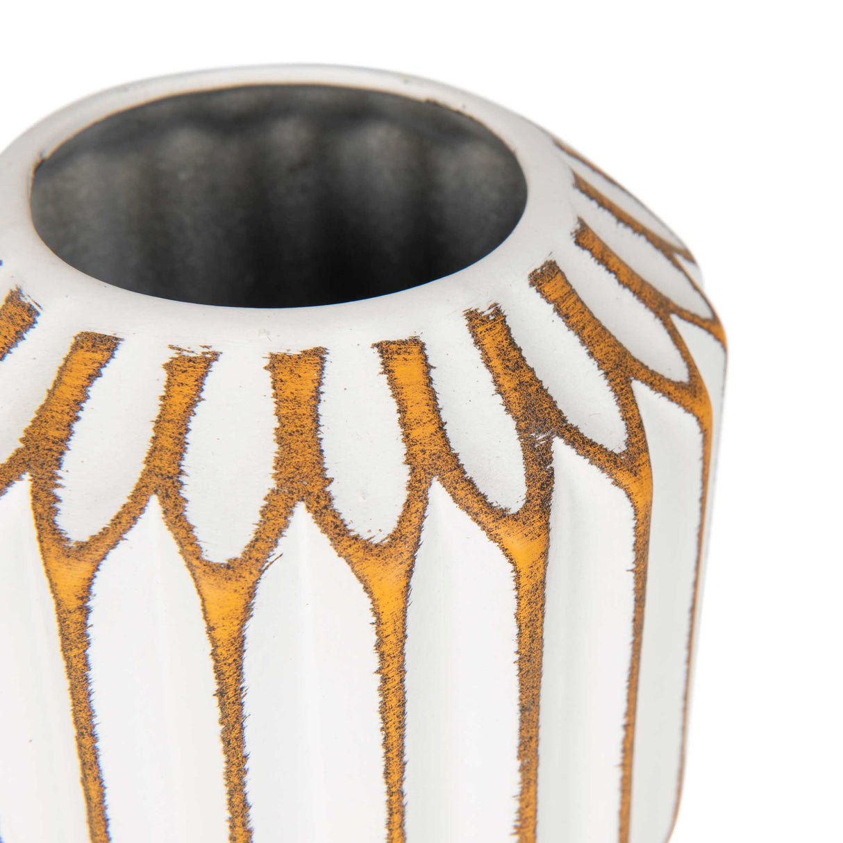 Florero Vintage Blanco Medio