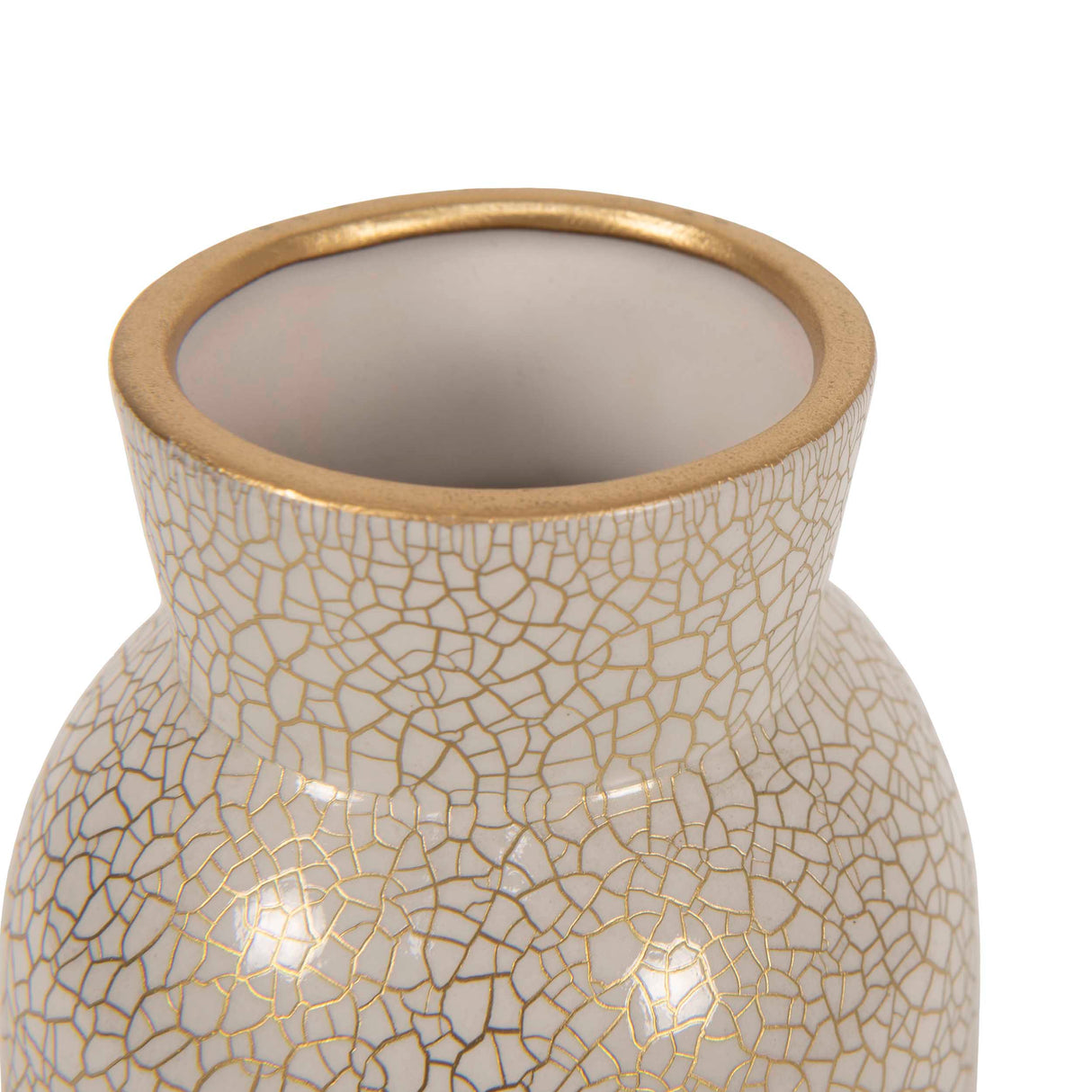 Florero Medio Krakel Dorado
