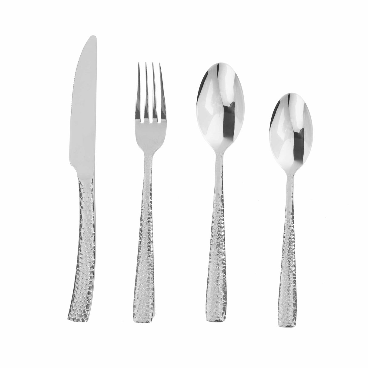 Juego de Cubiertos 4 Piezas Plata