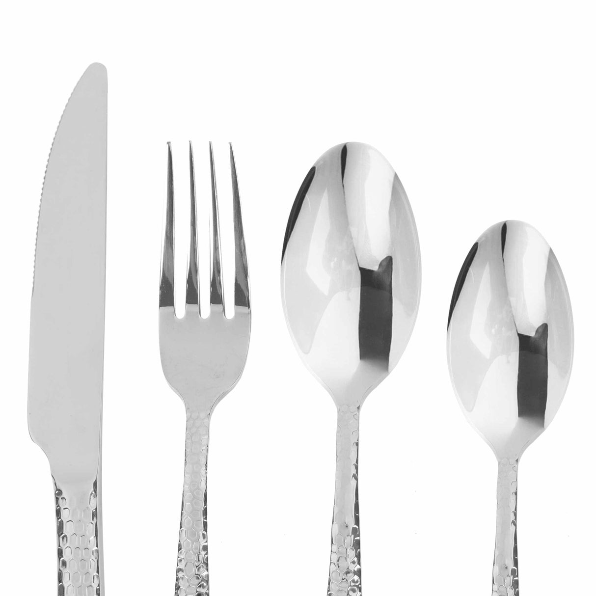 Juego de Cubiertos 4 Piezas Plata