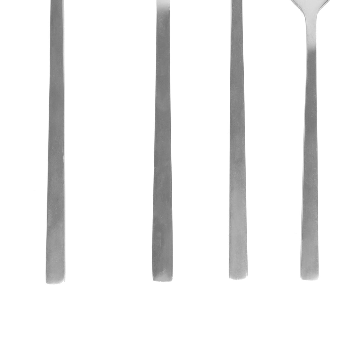 Juego de Cubiertos 4 Piezas Plata Mate