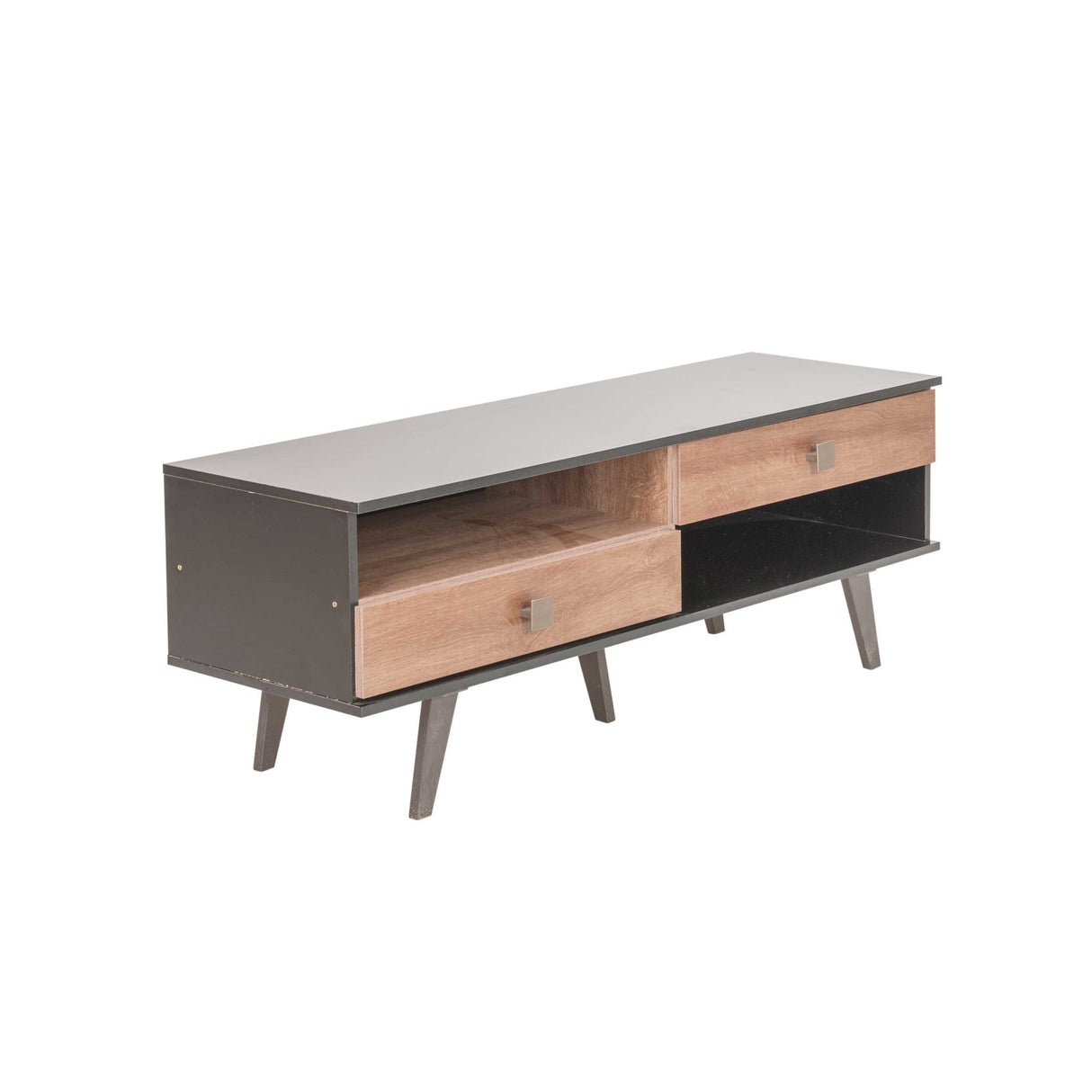 Mesa Tv Retro 2Gav Color Negro