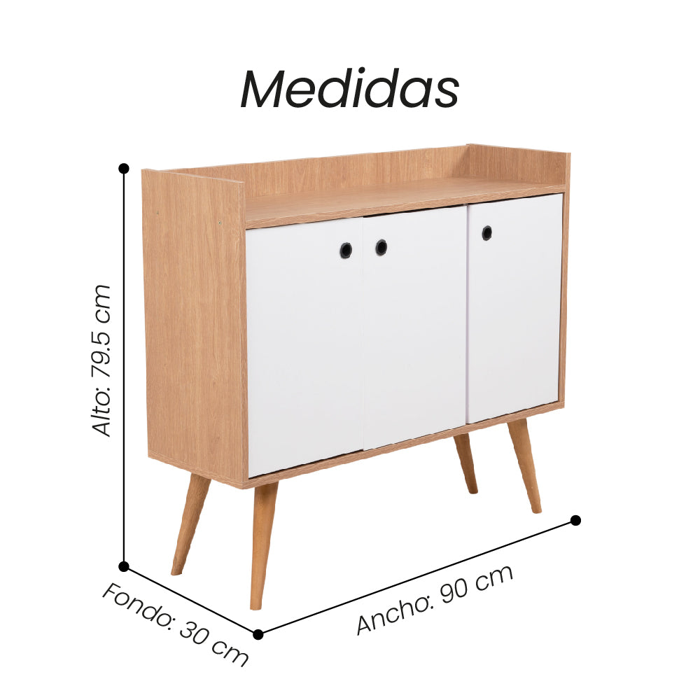 Biffet Corcovado Nogal/Blanco RB05 - Fiotti