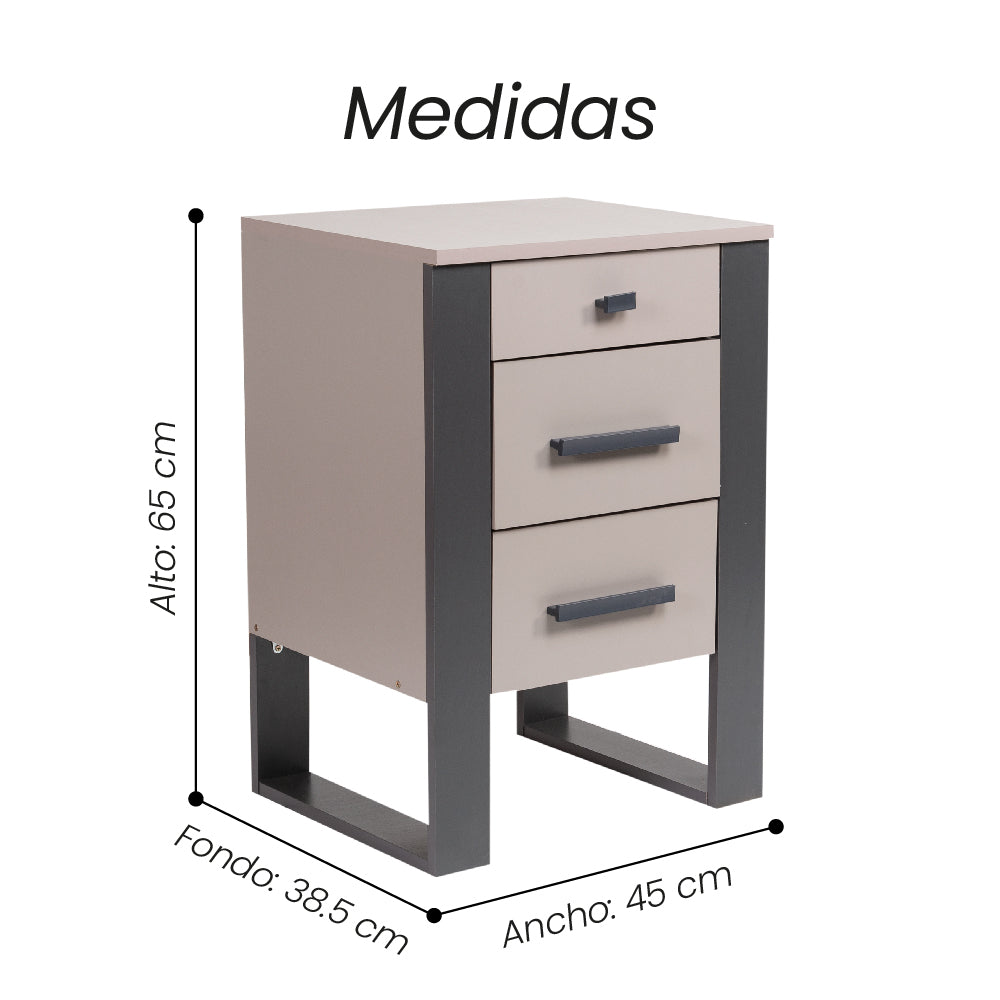 Mesa De Noche Euro Mate - Fiotti
