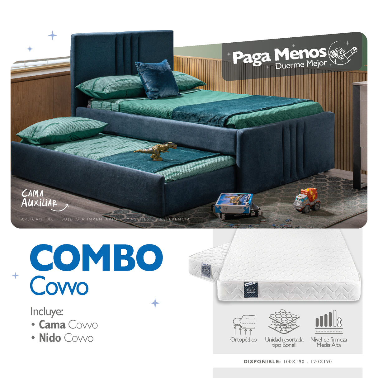 Combo Covvo Semi (Sin Colchón)