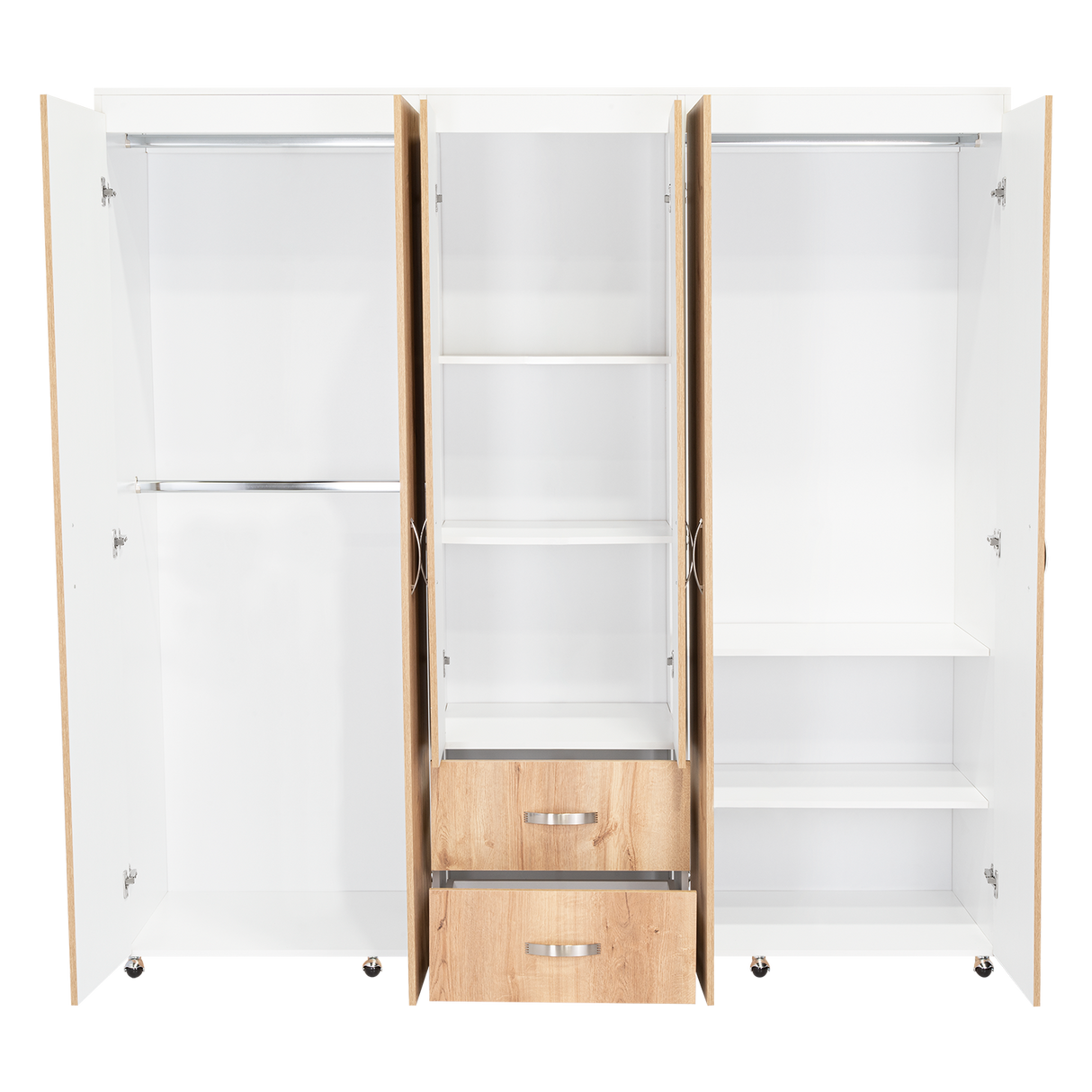 Closet bariloche 2x2 blanco mqz 16mm+duna