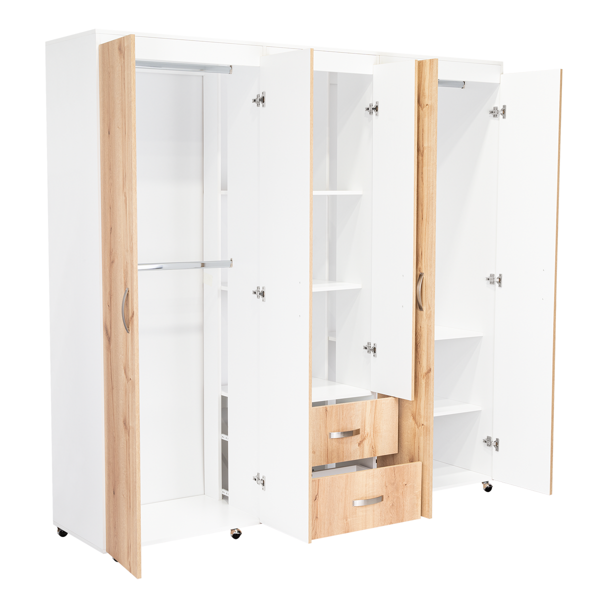 Closet bariloche 2x2 blanco mqz 16mm+duna