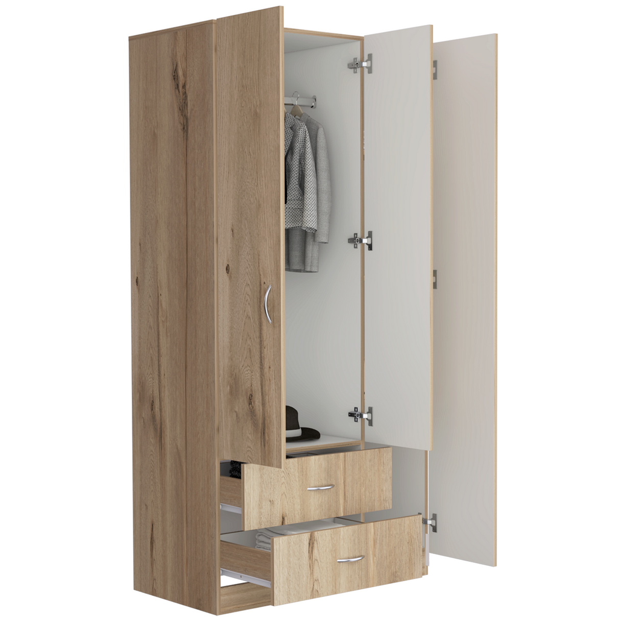 Closet austral 3p (1c) duna/blanco 180x9