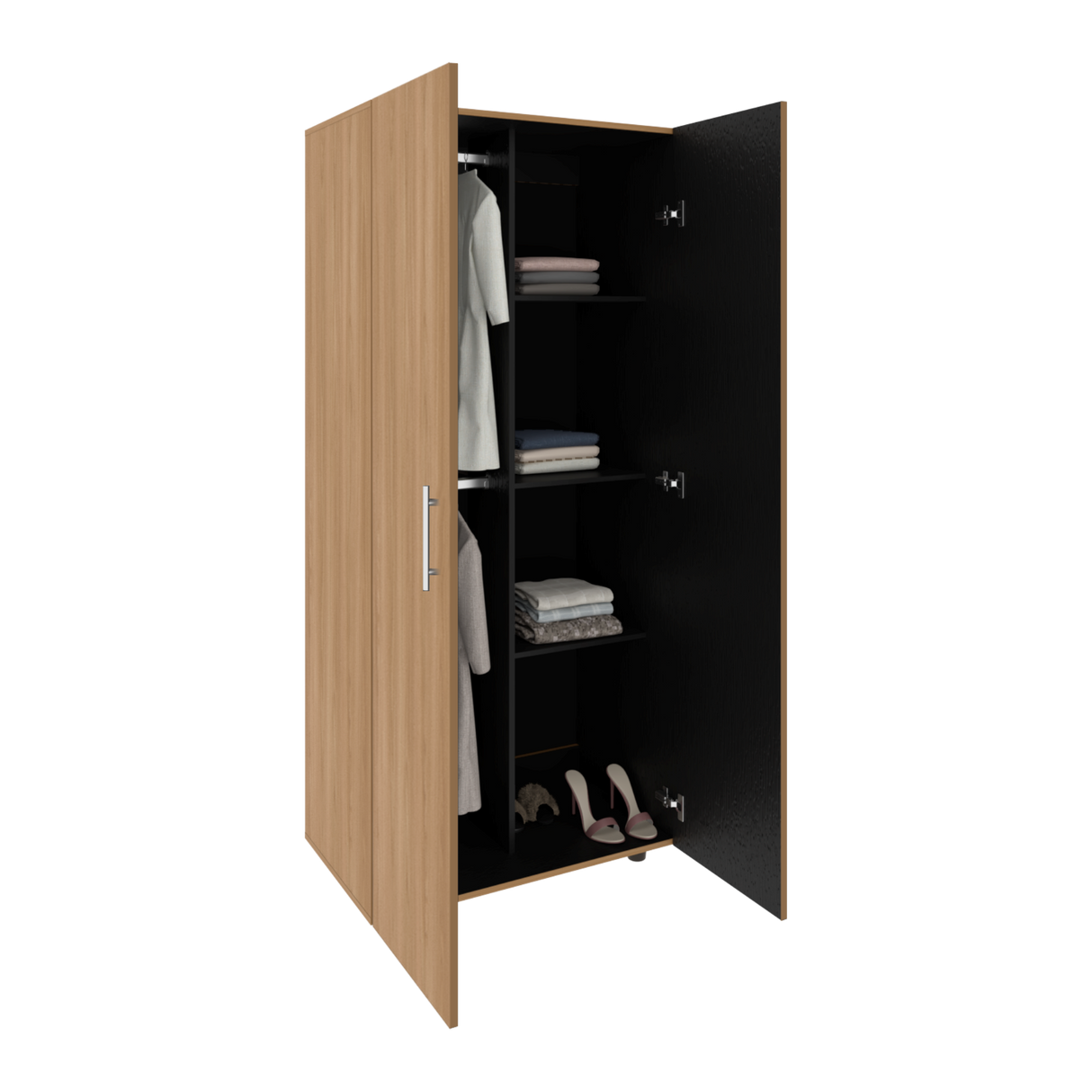 Closet Tera 180X80X48, Fresno Wengue