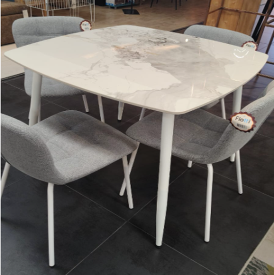 Comedor Lemoel 4P - Piedra Sinterizada