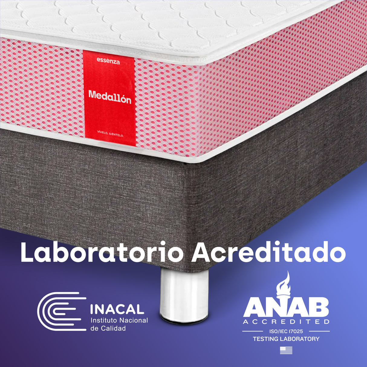 Colchón Medallon Essenza(Resorte Bonell) Queen 1.60m