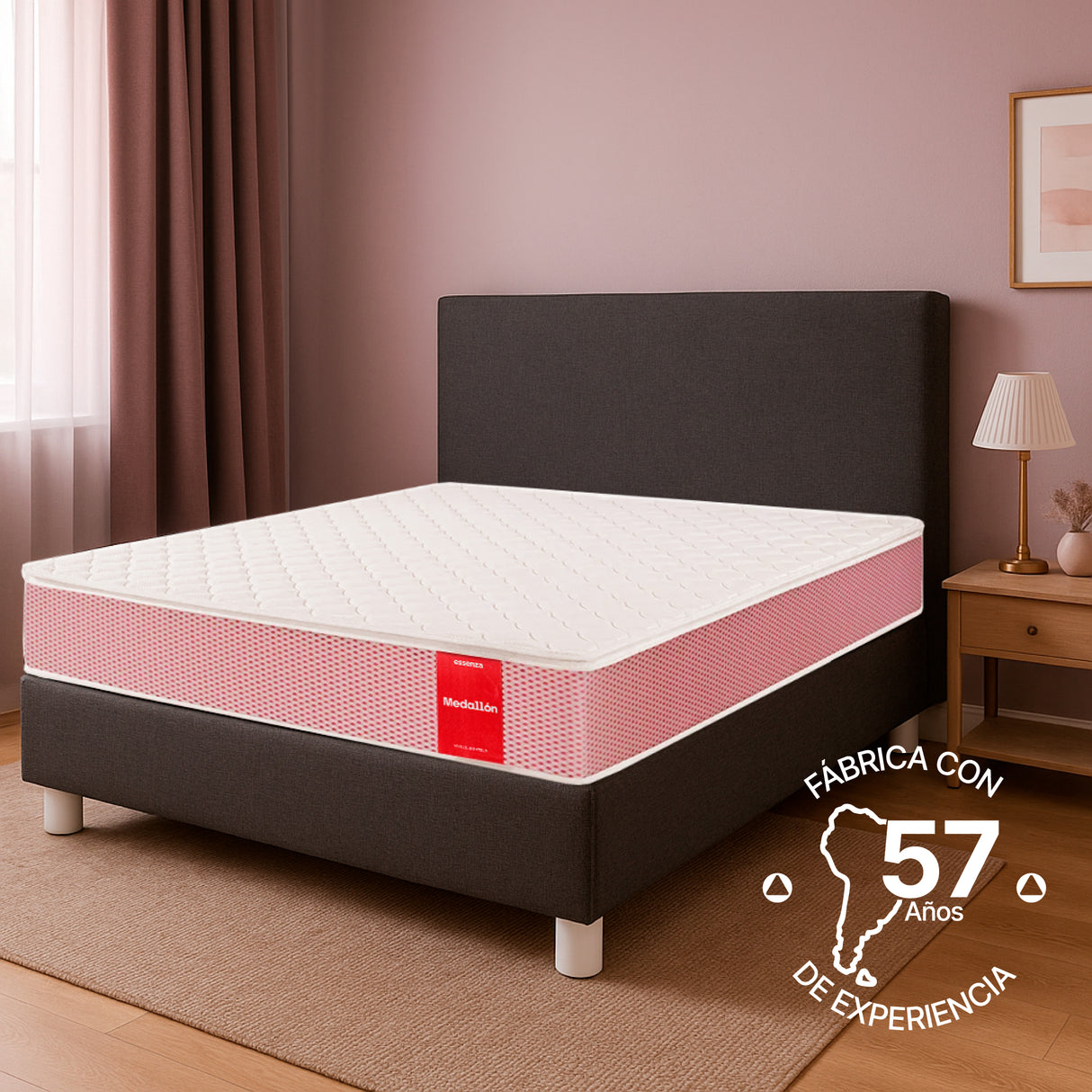 Colchón Medallon Essenza(Resorte Bonell) Queen 1.60m