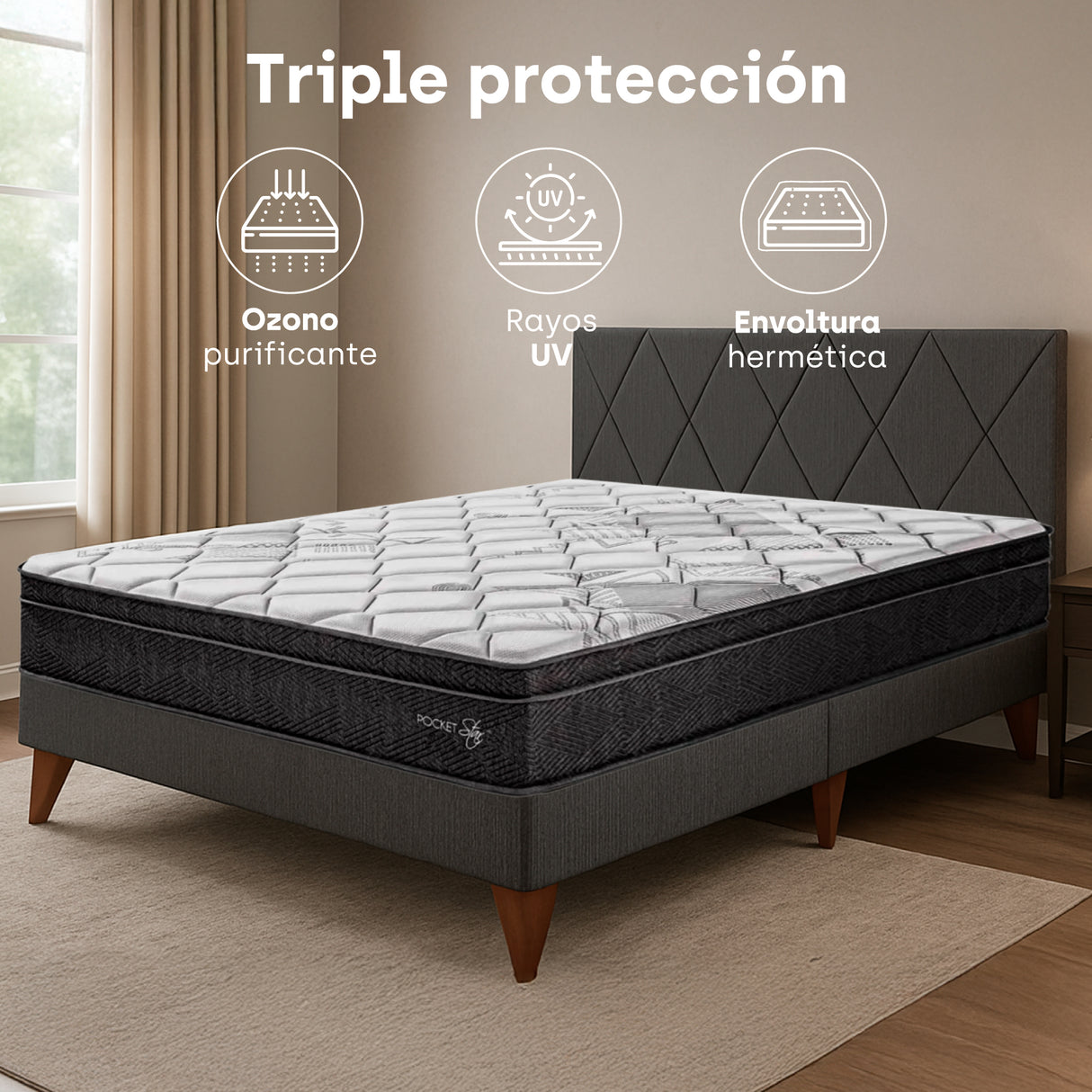 Colchón Pocket Star Essenza Doble 1.40m