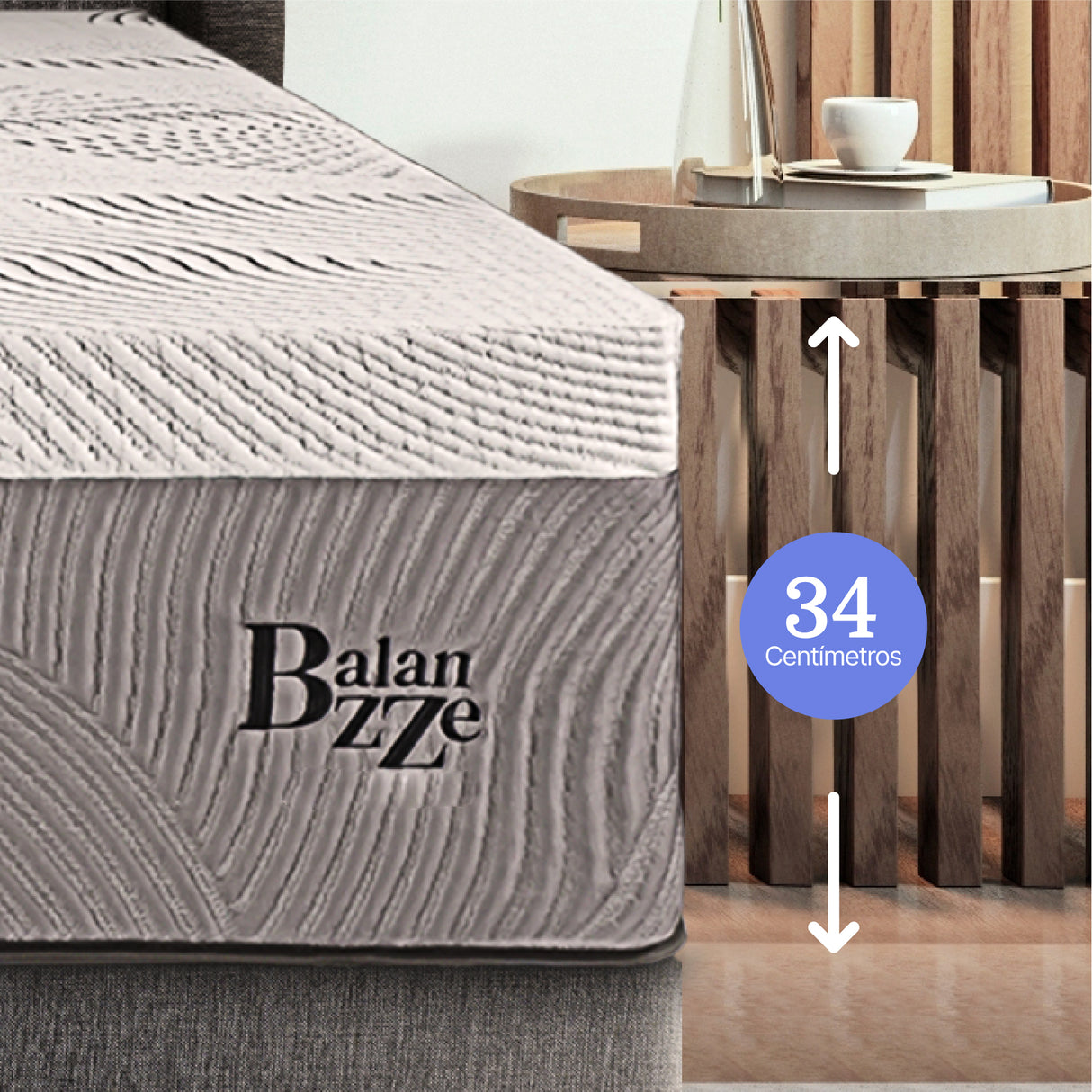 Colchón Balanzze Essenza Queen 1.60m