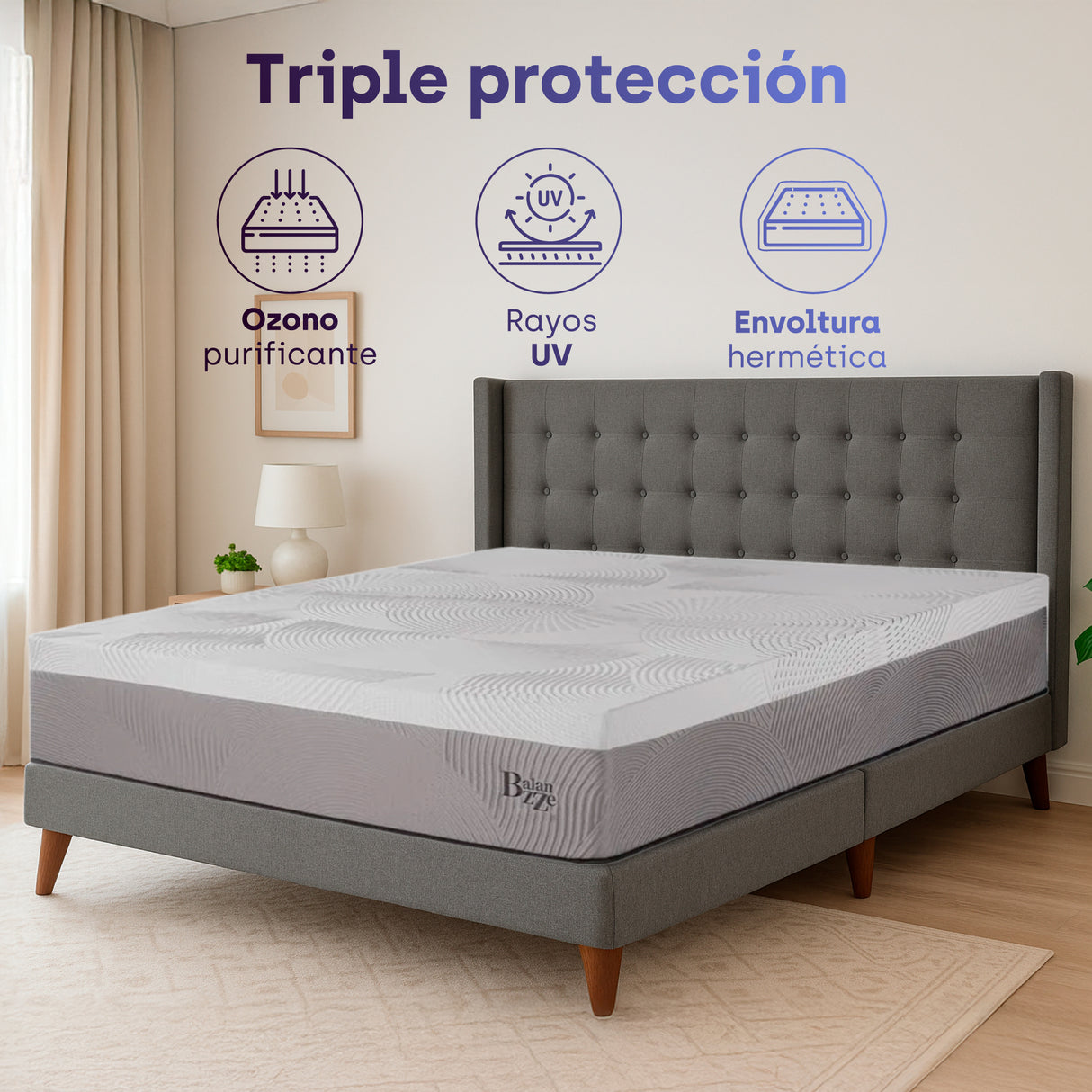 Colchón Balanzze Essenza Queen 1.60m