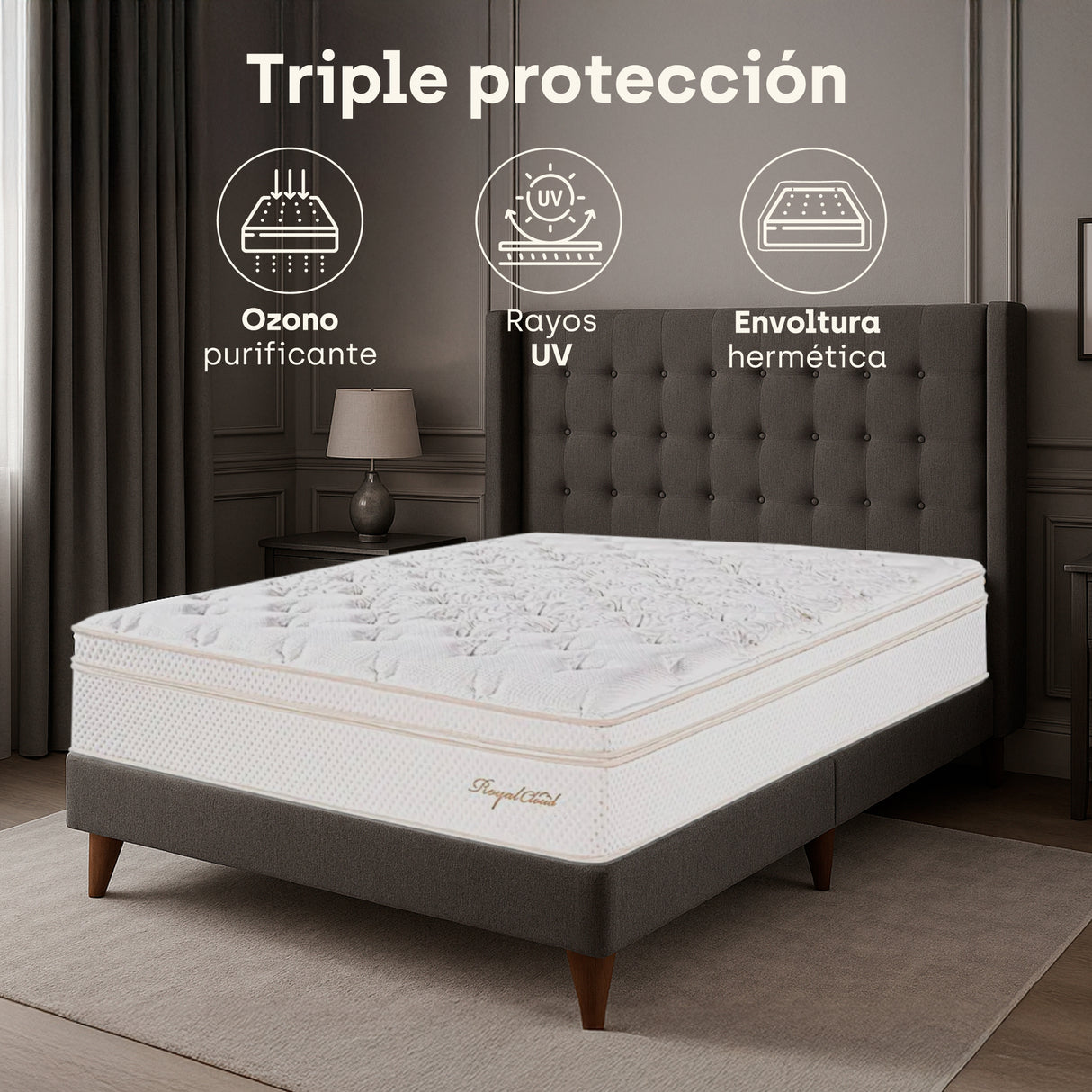 Colchón Royal Cloud Essenza Doble 1.40m