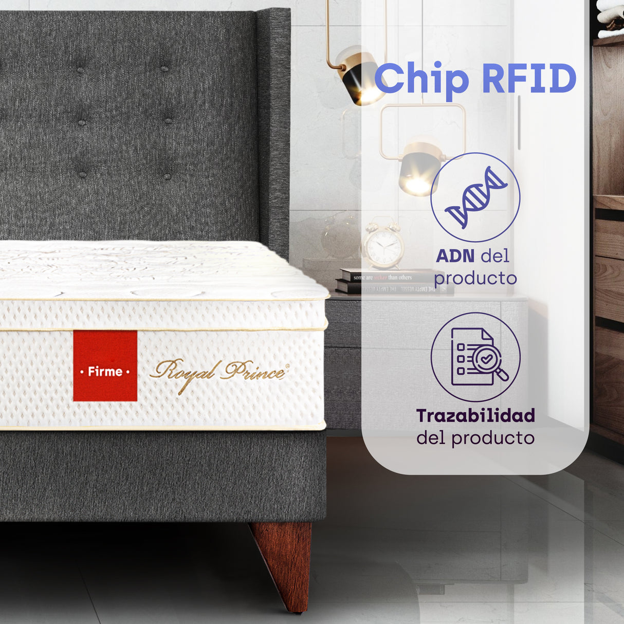 Colchón Royal Prince firme Essenza Queen 1.60m