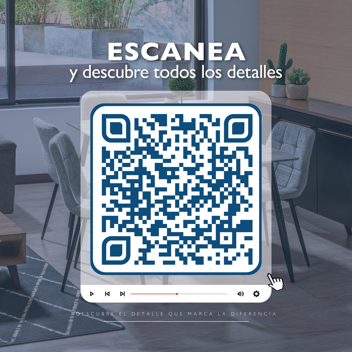 Set Comedor Acilius 6 puestos | Piedra Sinterizada