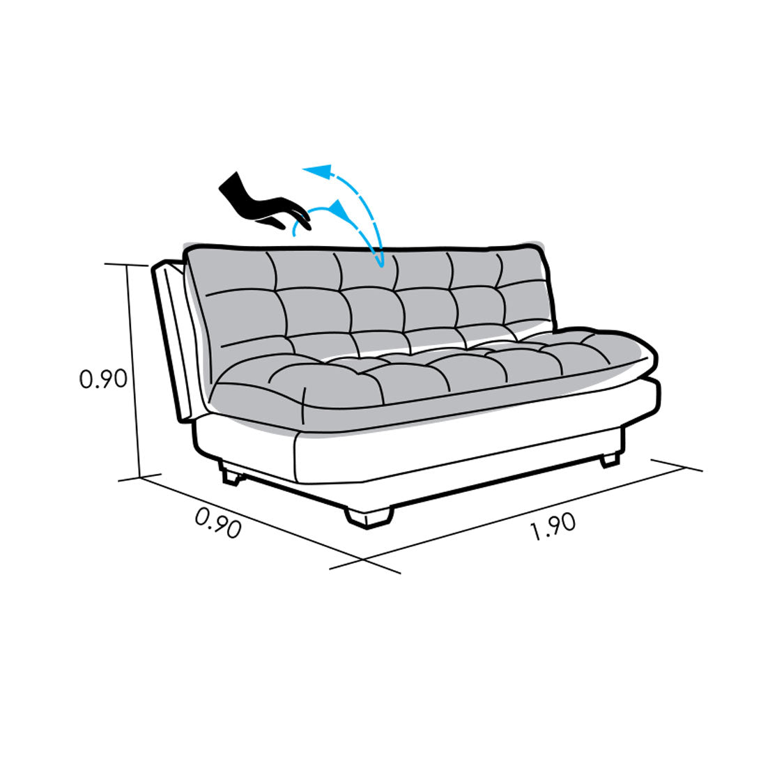 Sofá Cama Palermo 3P