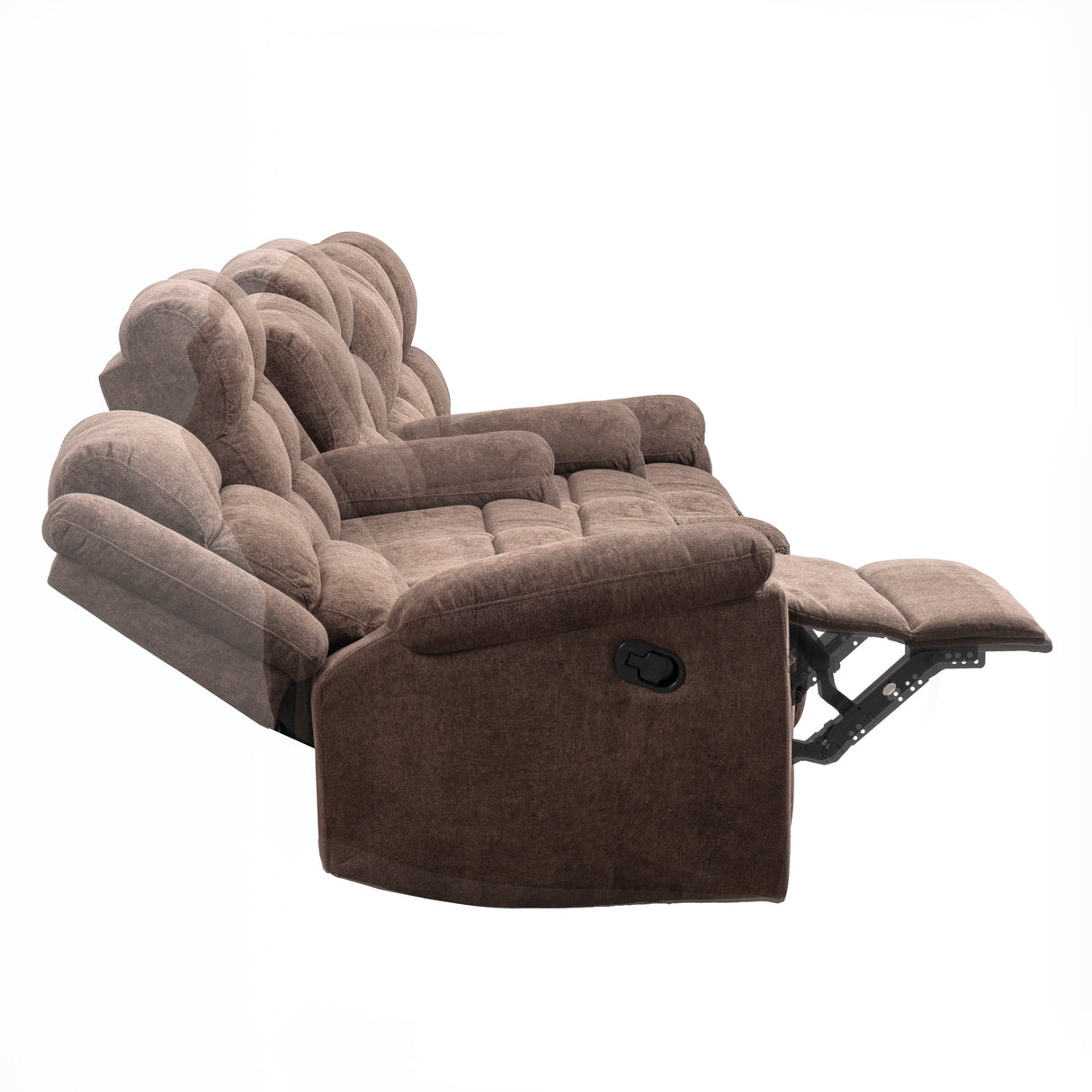 Sofá Reclino Glory 3P Cafe