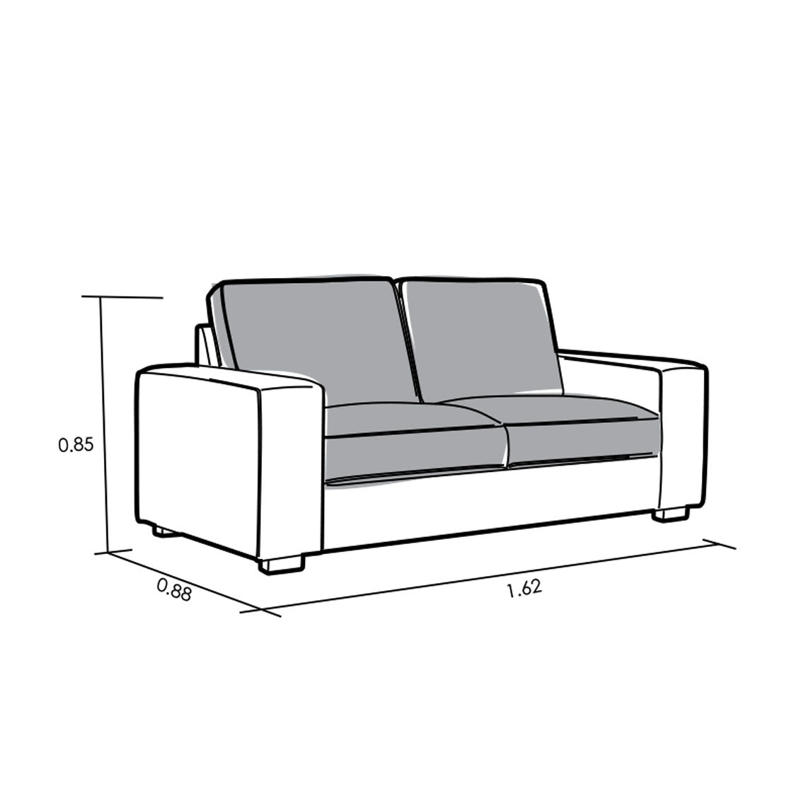 Sofá Toffana 2 Puestos