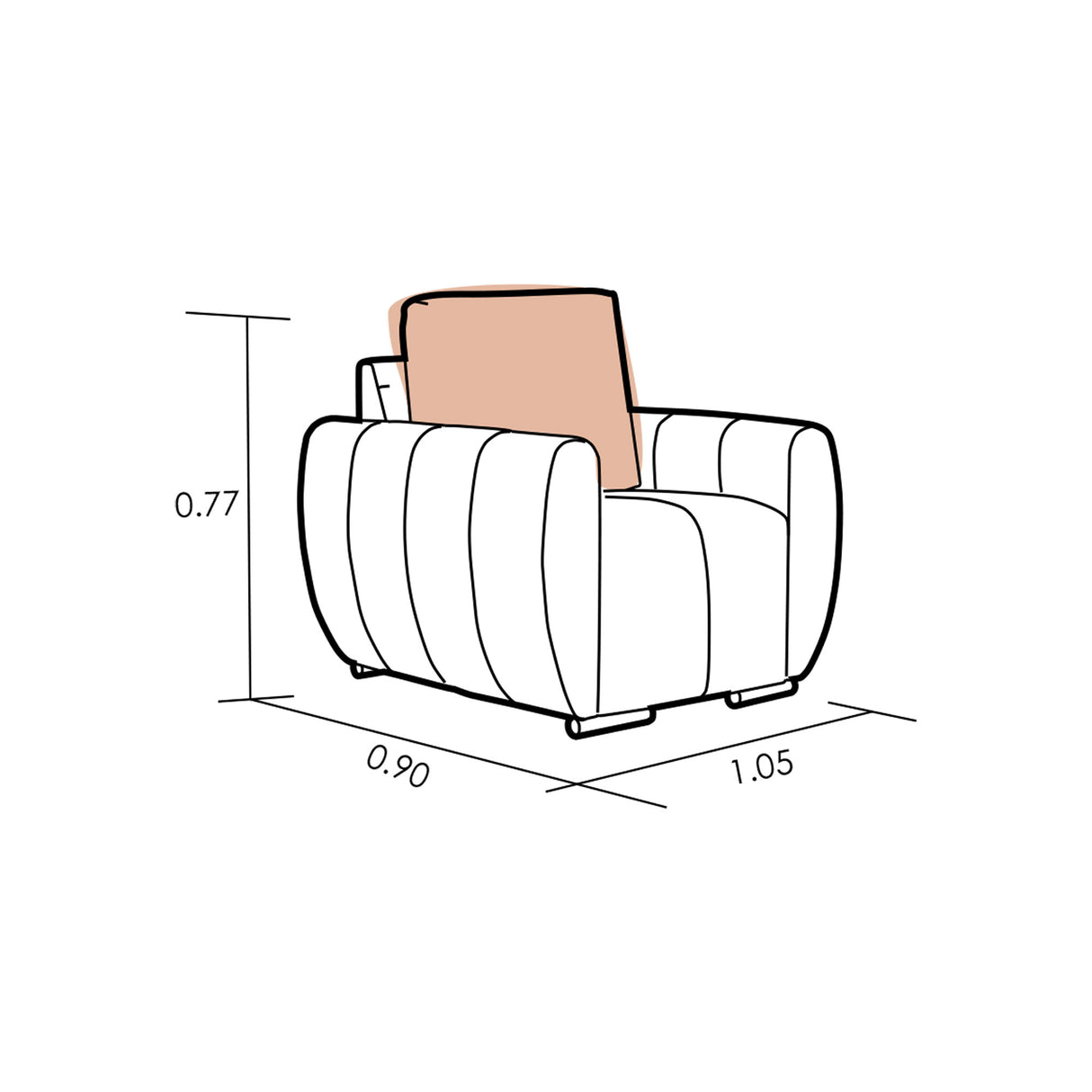 Sofá Bolssena 1 Puesto