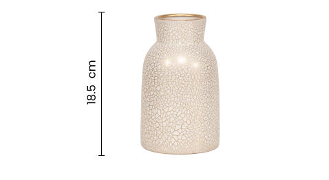 Florero Medio Krakel Dorado