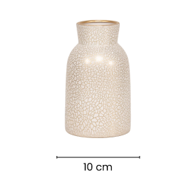 Florero Medio Krakel Dorado