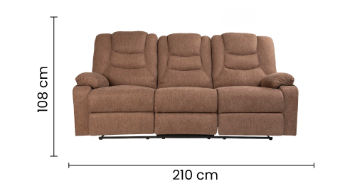 Sofá Reclino Kalerin 3 Puestos (N)