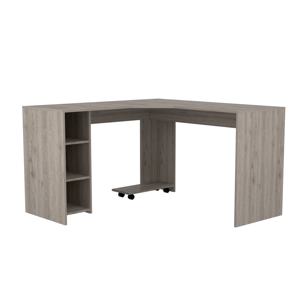 Escritorio baggio (1c) ceniza 76.5x130x1