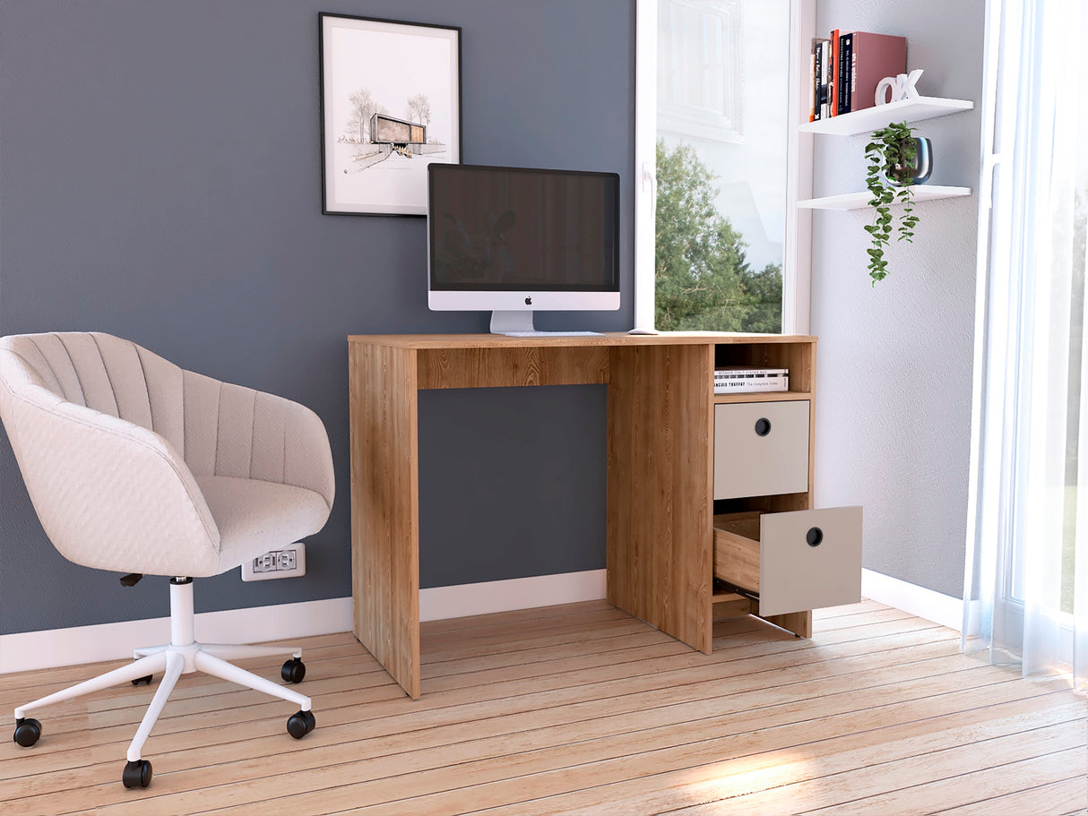 Escritorio khali z100 (1c) miel+taupe 73