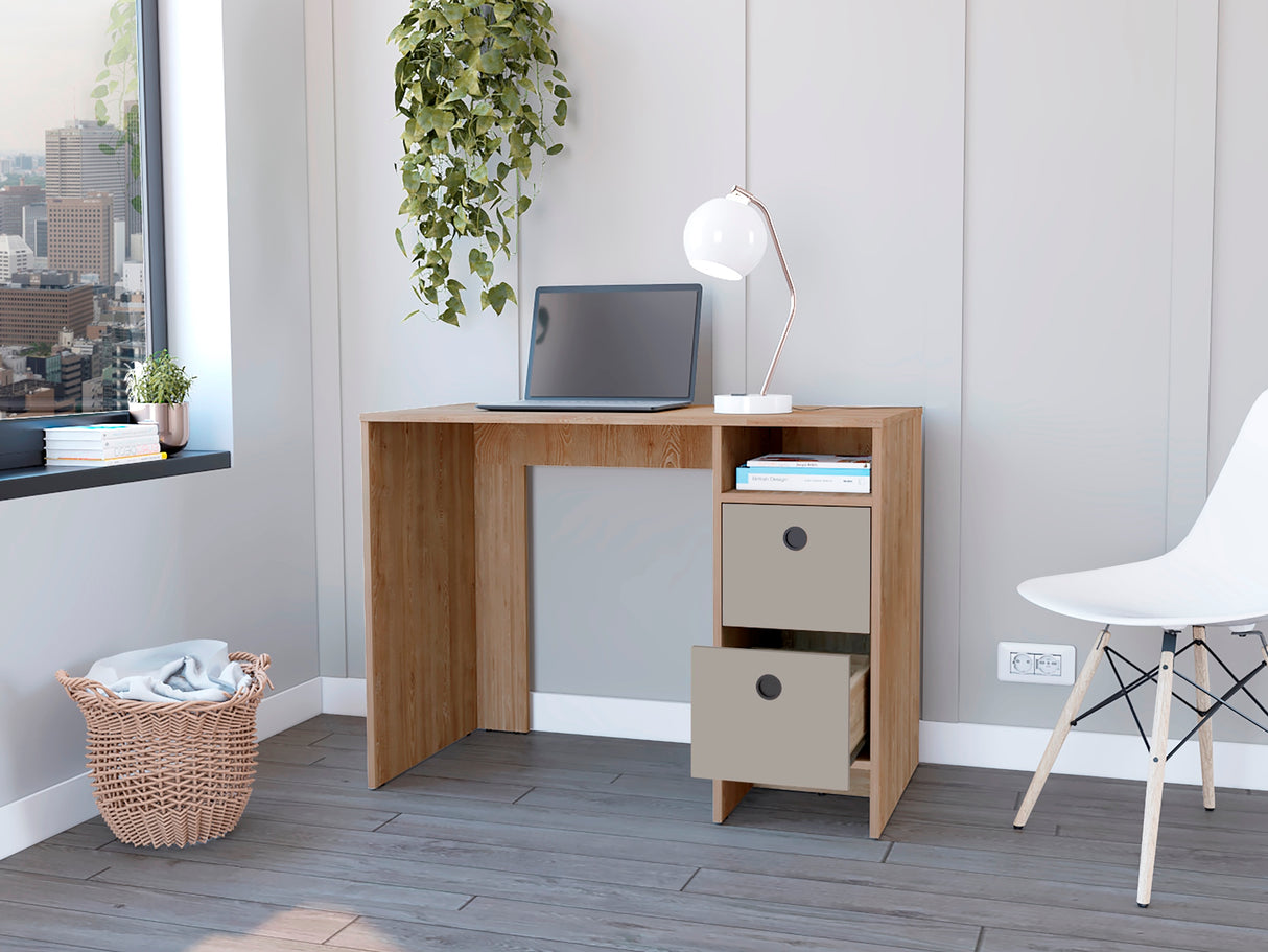Escritorio khali z100 (1c) miel+taupe 73