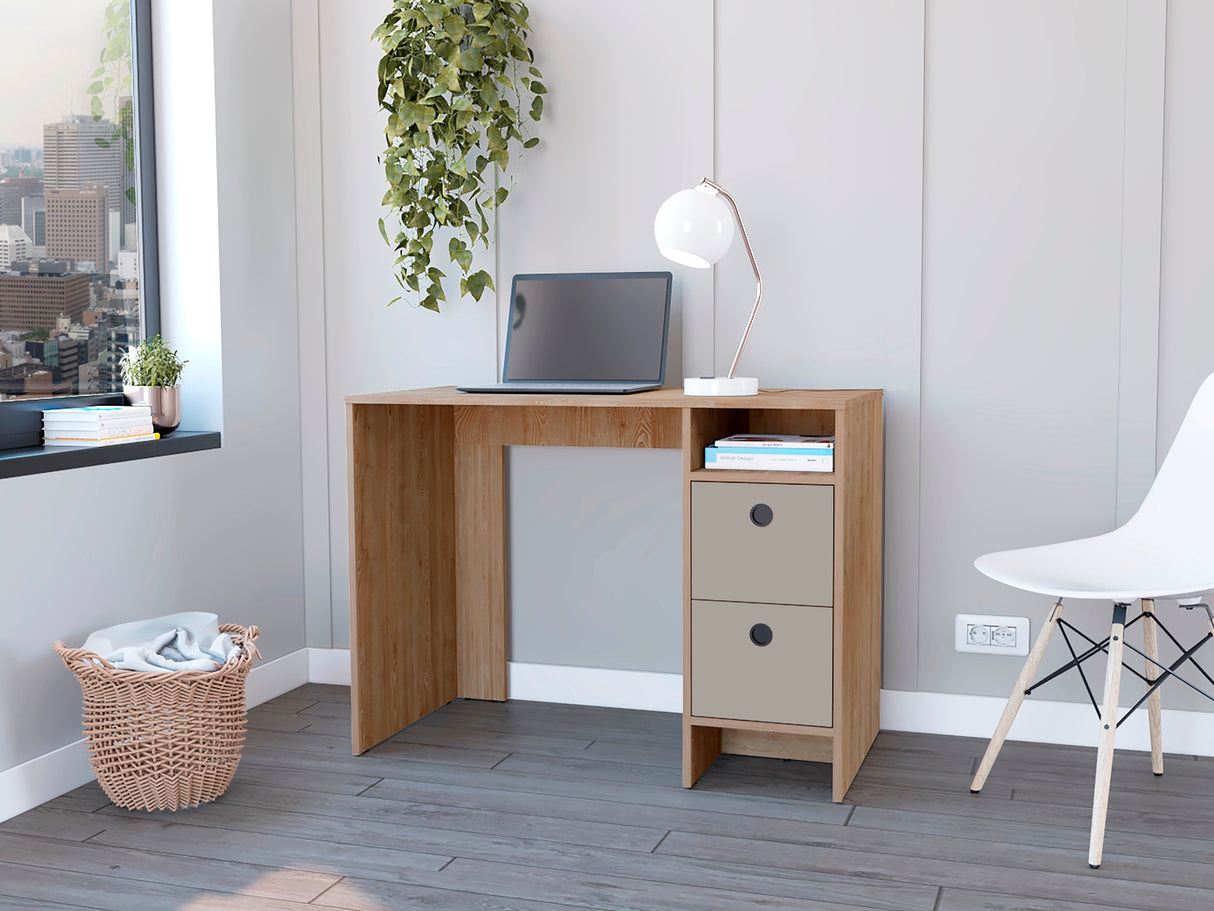 Escritorio khali z100 (1c) miel+taupe 73