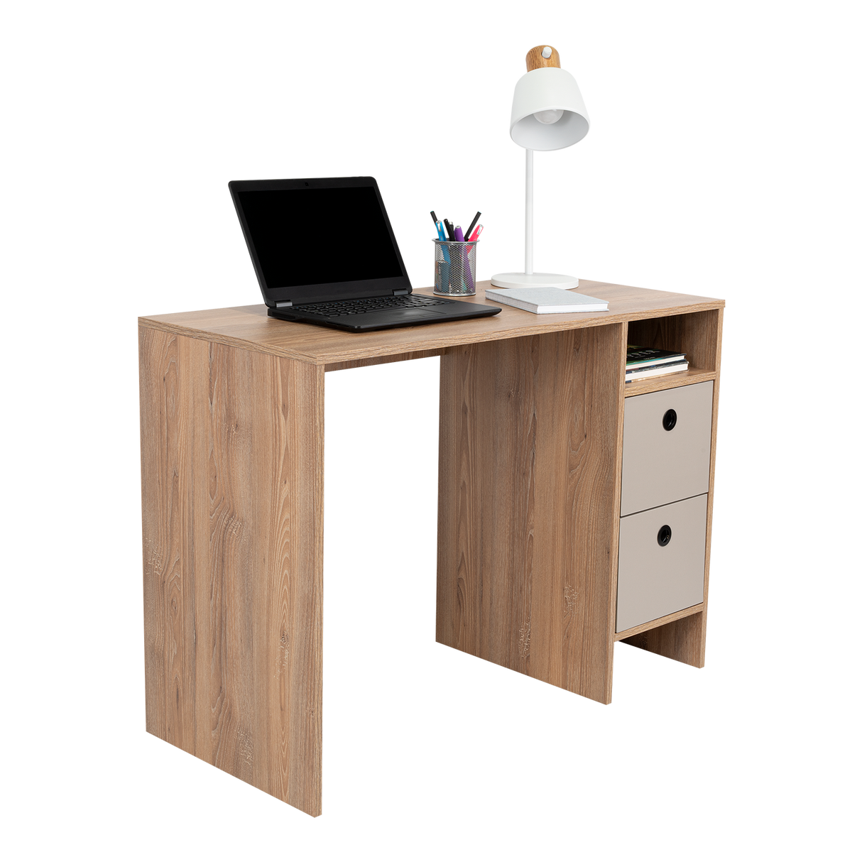 Escritorio khali z100 (1c) miel+taupe 73