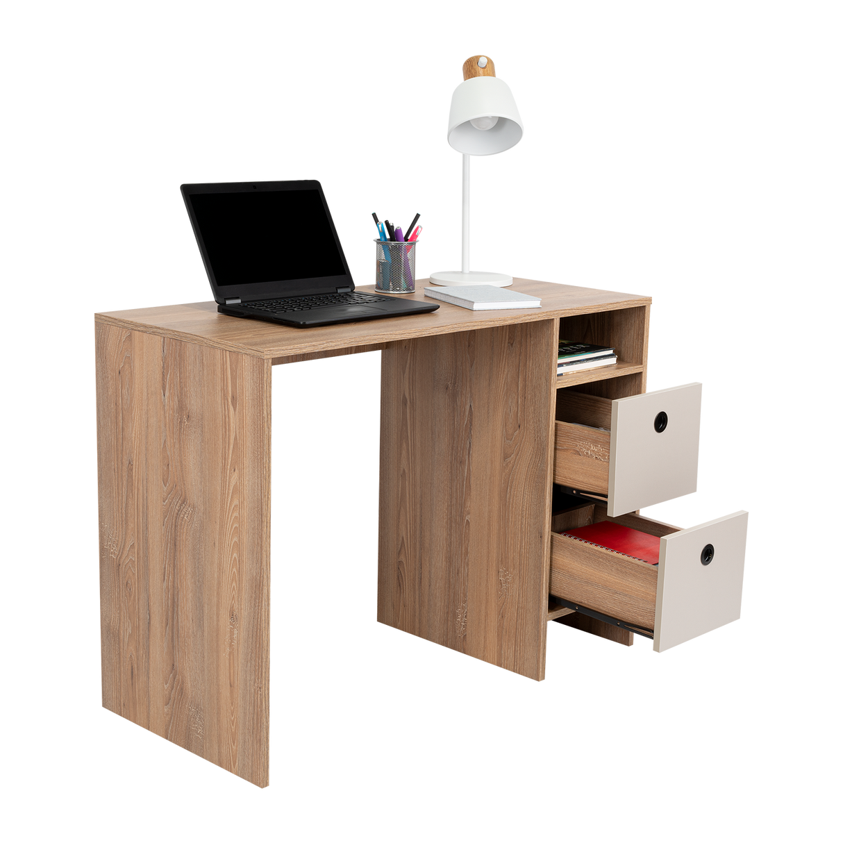 Escritorio khali z100 (1c) miel+taupe 73