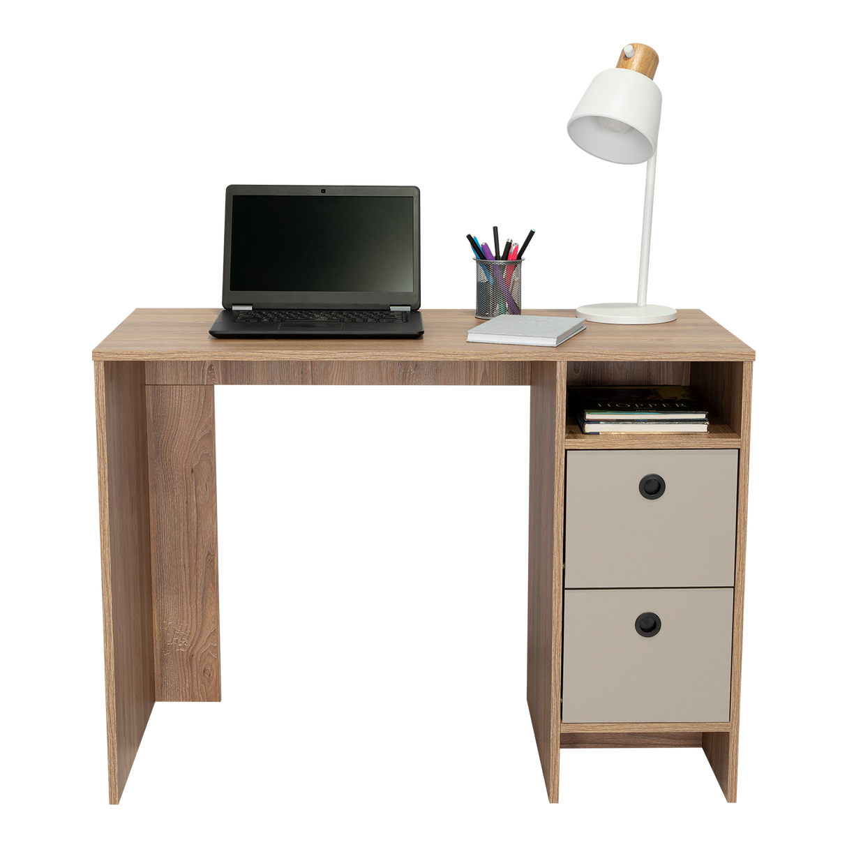 Escritorio khali z100 (1c) miel+taupe 73