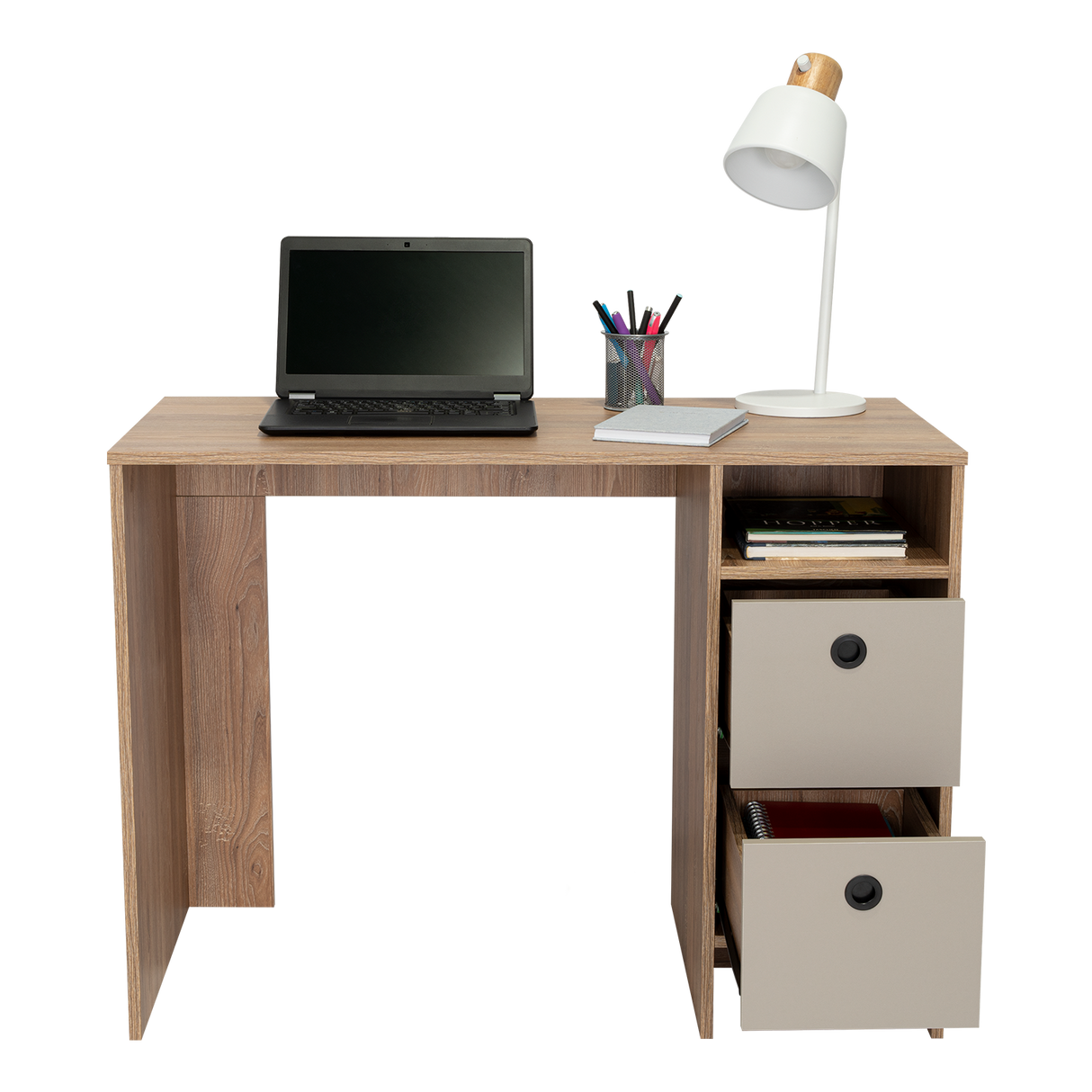 Escritorio khali z100 (1c) miel+taupe 73