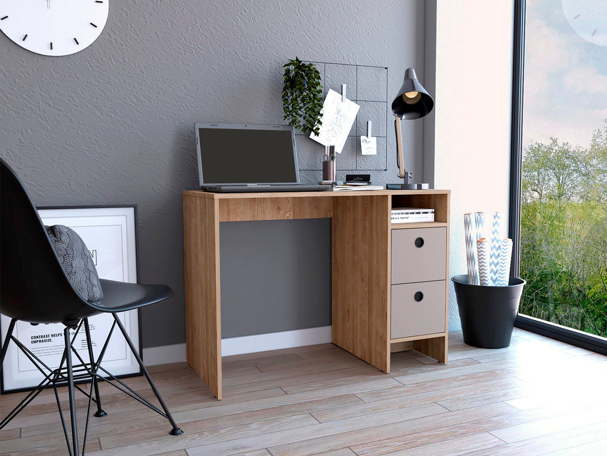 Escritorio khali z100 (1c) miel+taupe 73