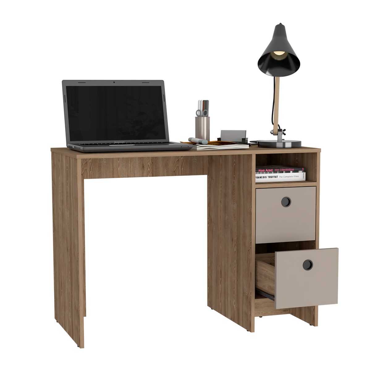 Escritorio khali z100 (1c) miel+taupe 73