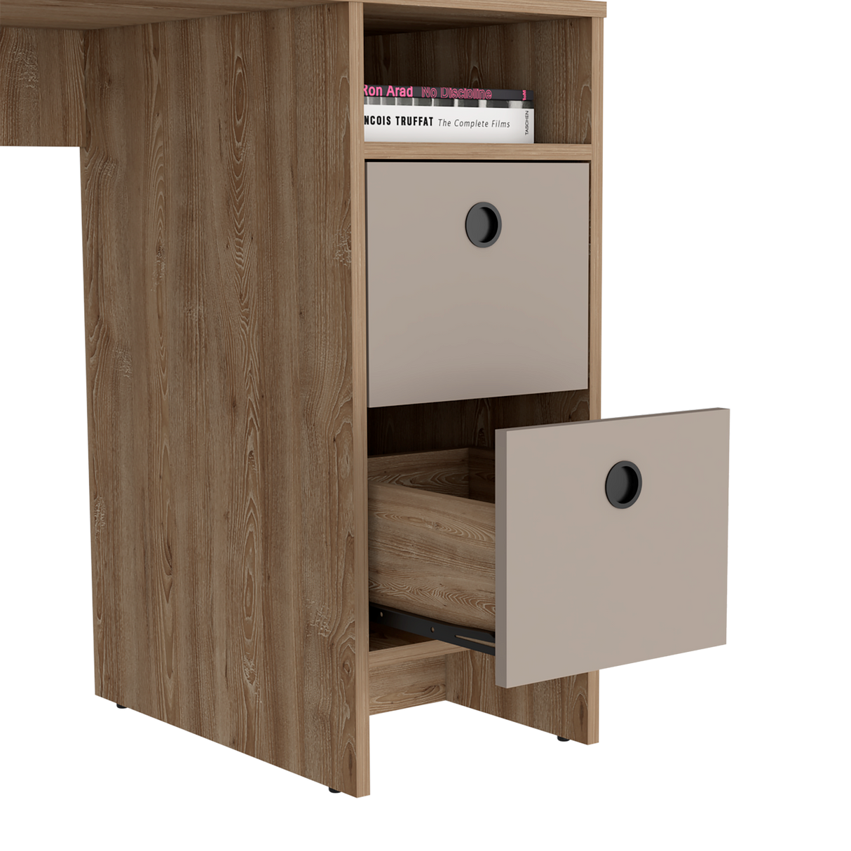 Escritorio khali z100 (1c) miel+taupe 73