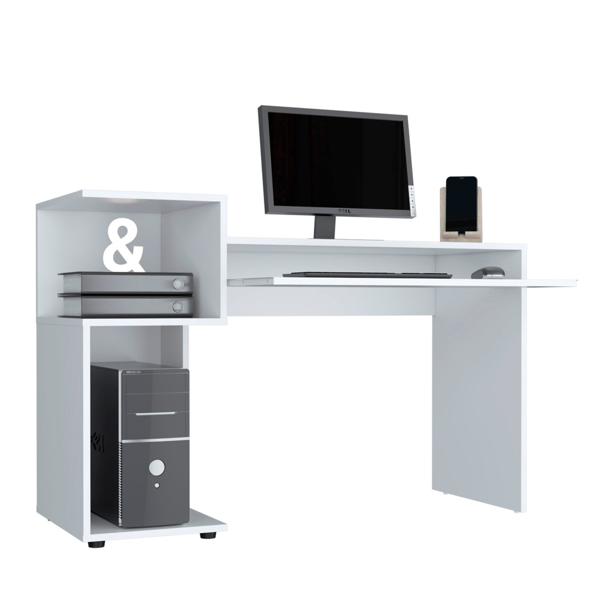 COMBO Escritorio Atlanter + Biblioteca Rovere