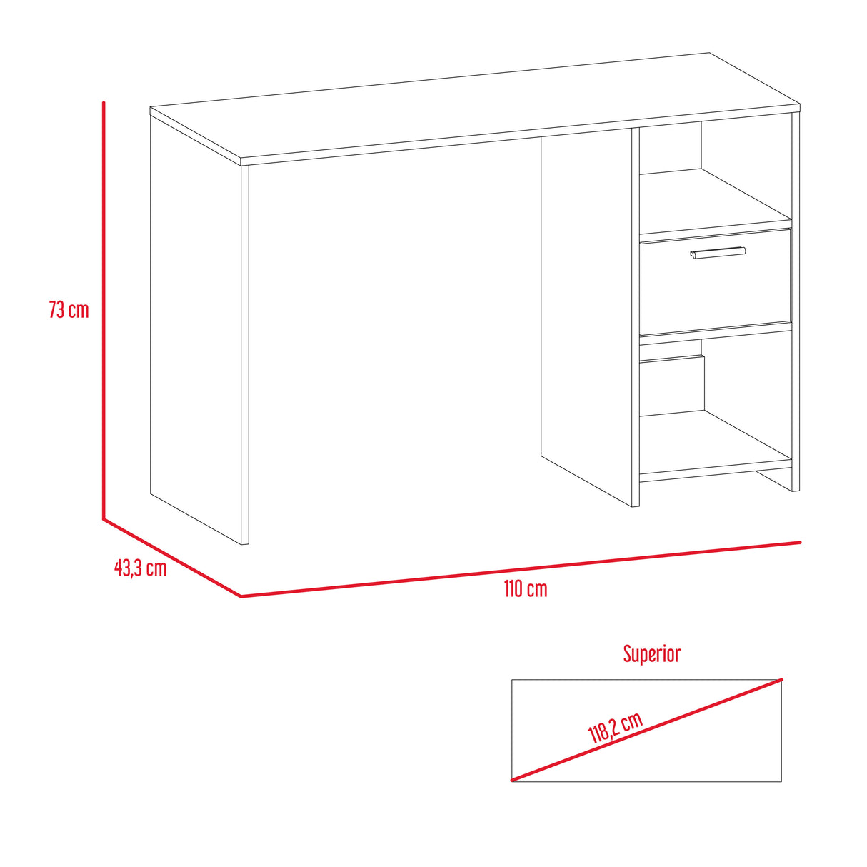 Escritorio Office 12 Wengue