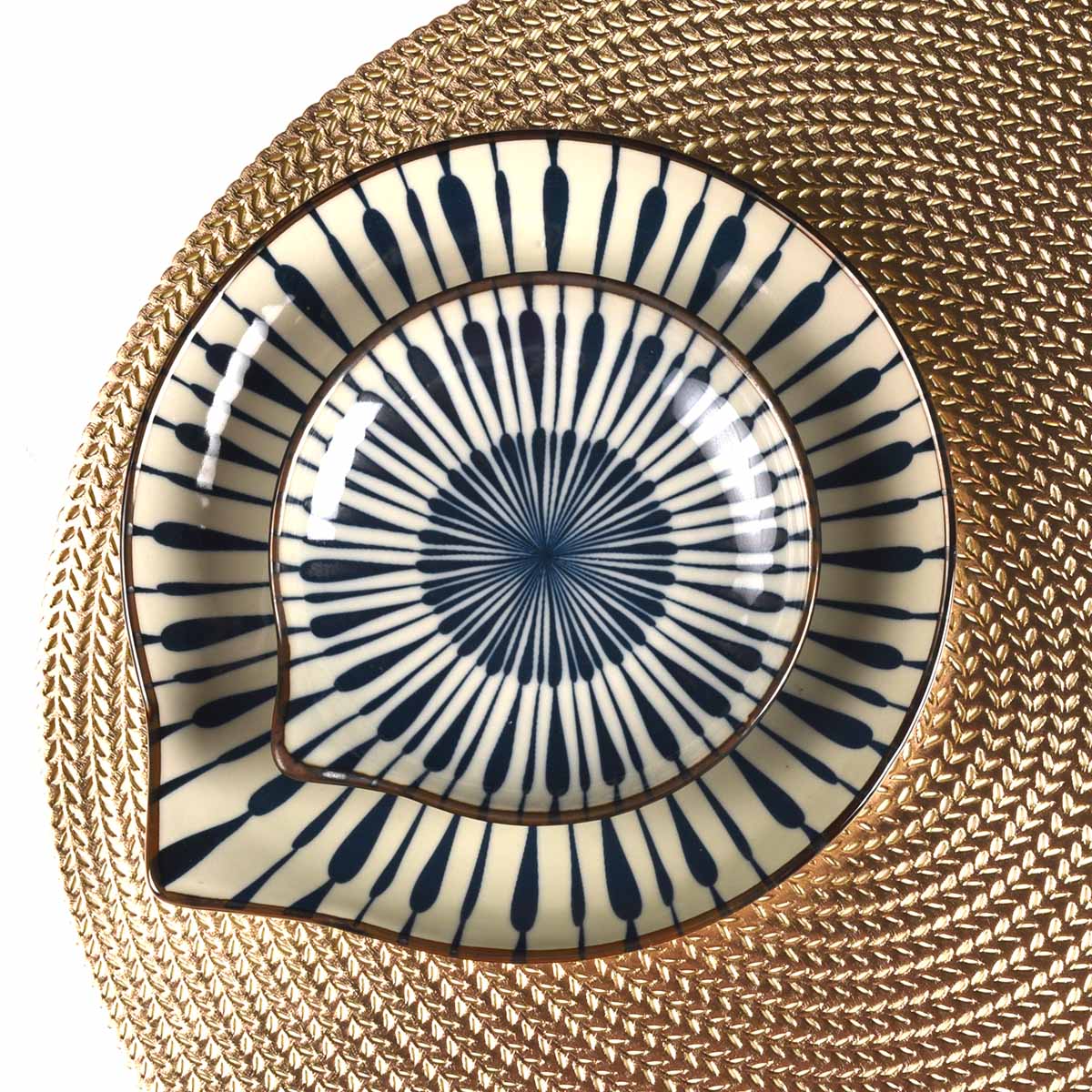 Plato Azul Mediano Etnico