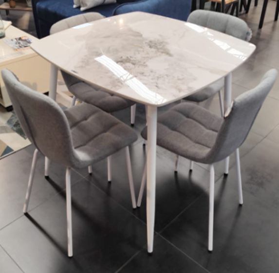 Comedor Lemoel 4P - Piedra Sinterizada