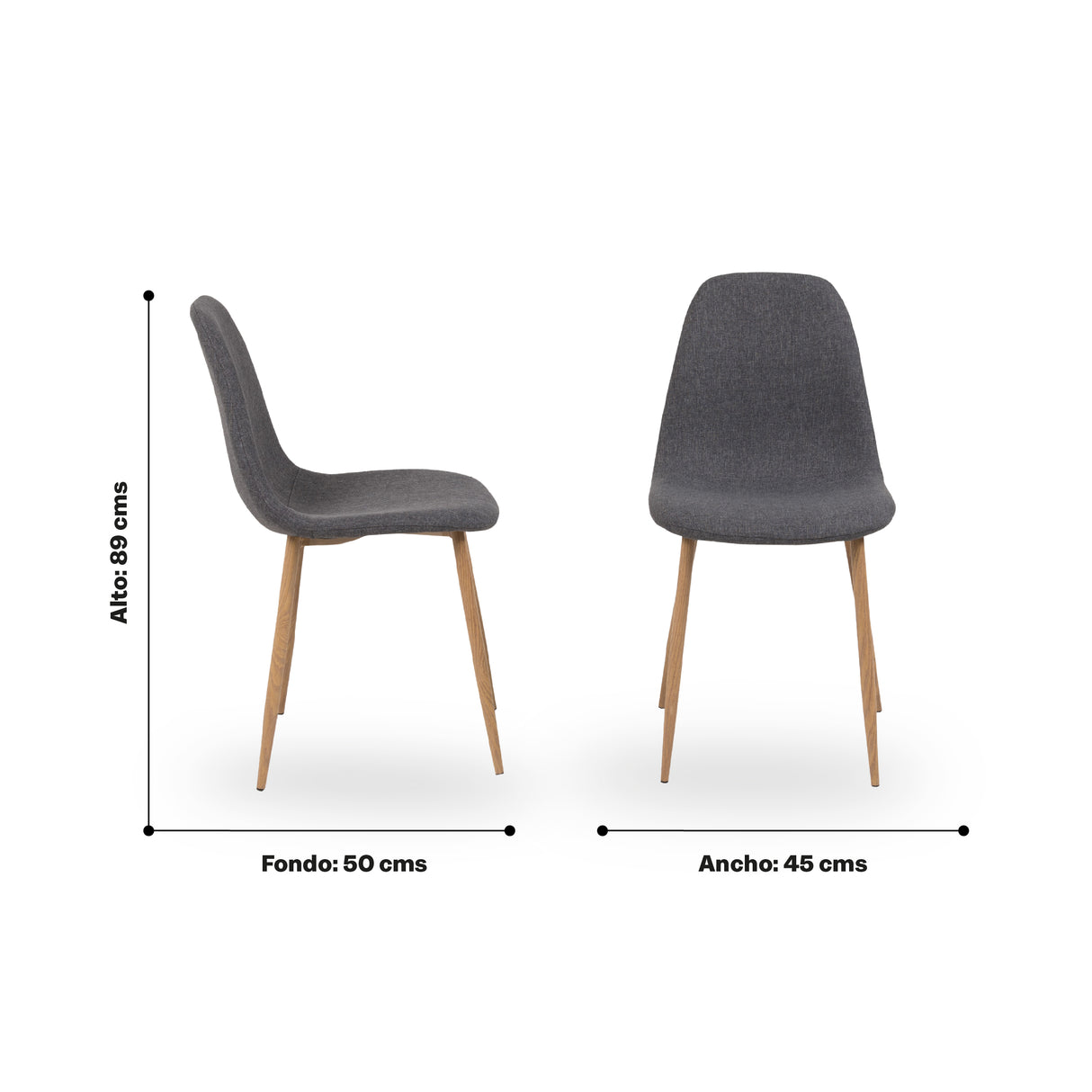 Comedor Rudy 6P Gris