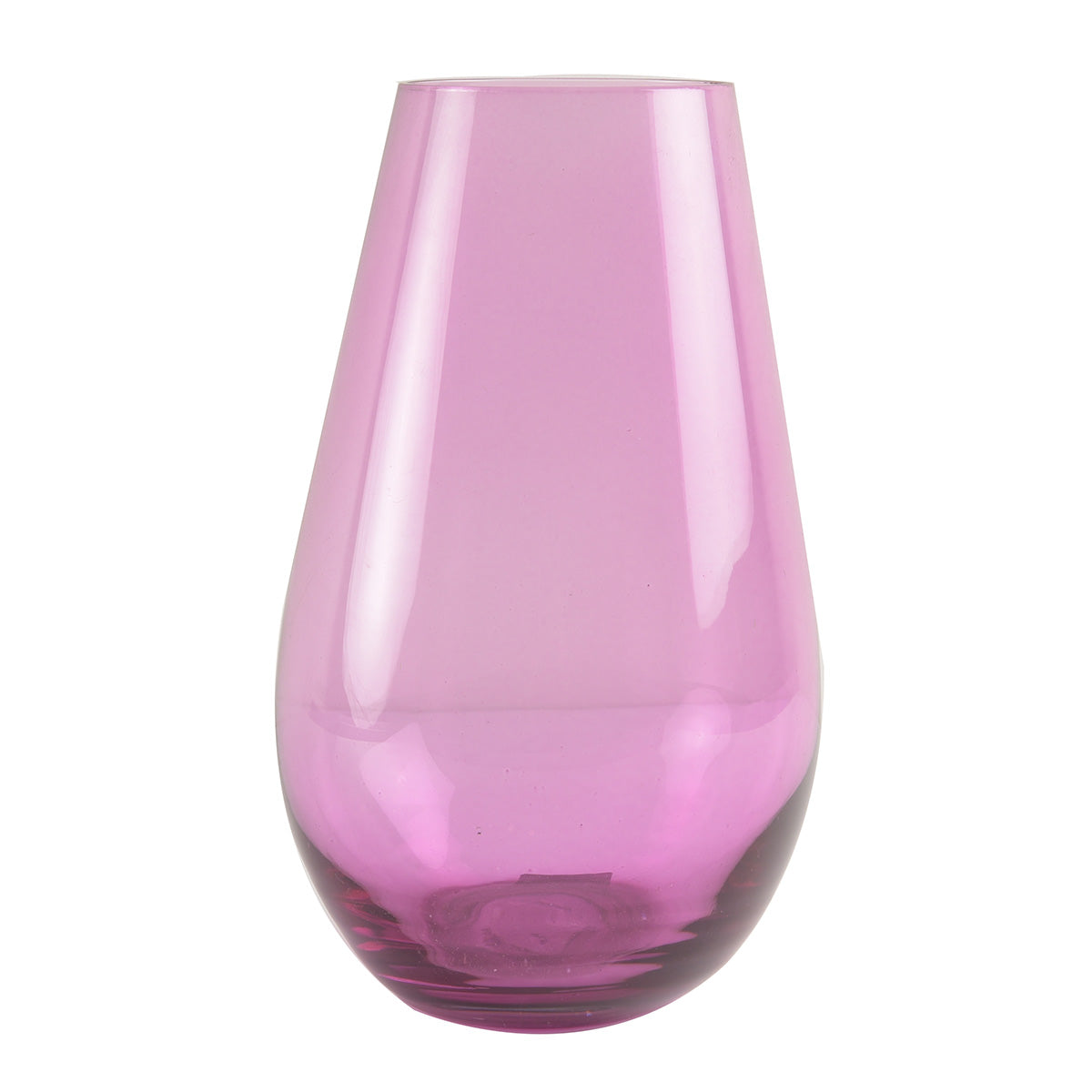 Florero Vidrio Rosa Alto